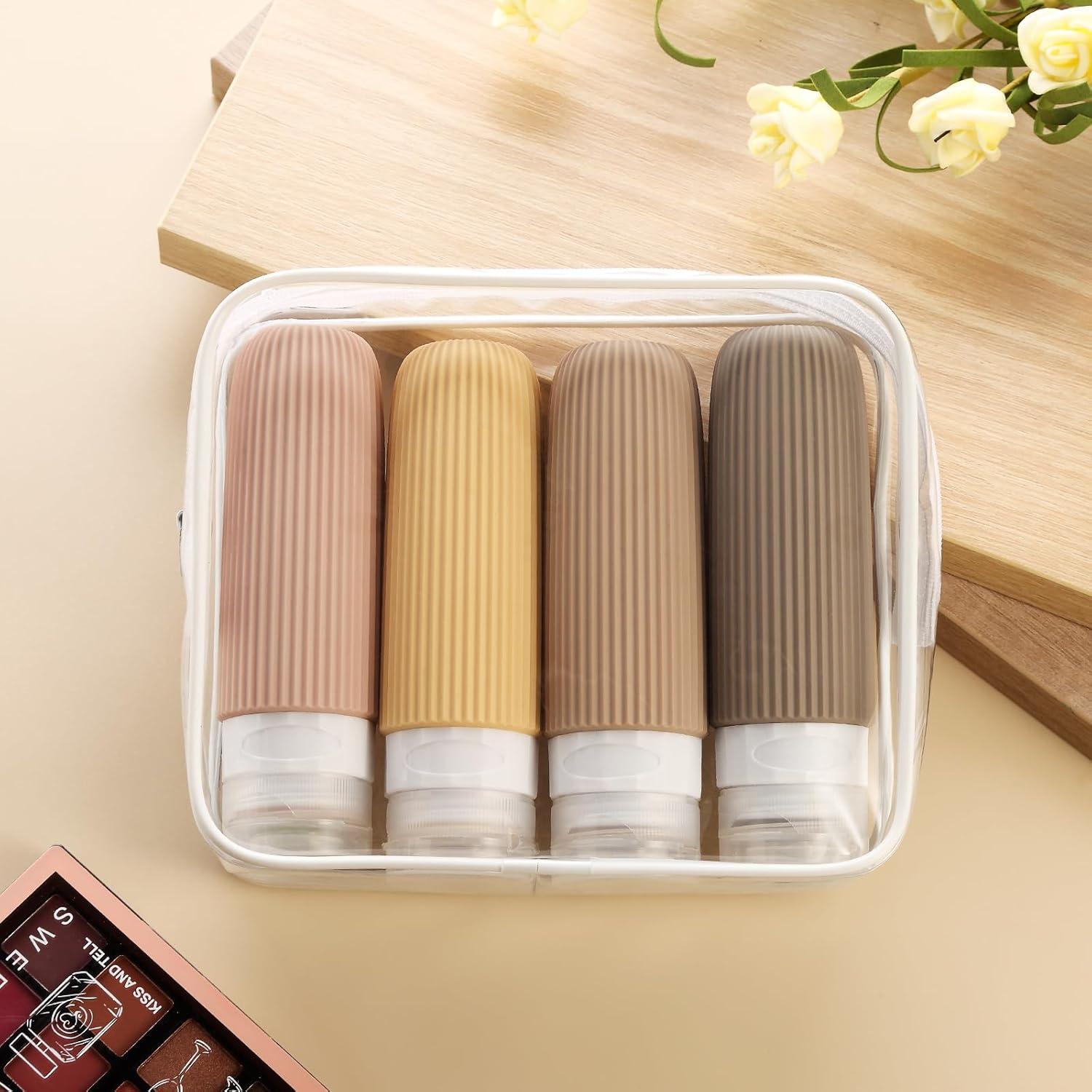 Botellas de Viaje Silicona Mrsdry 90ml Aprobadas por TSA