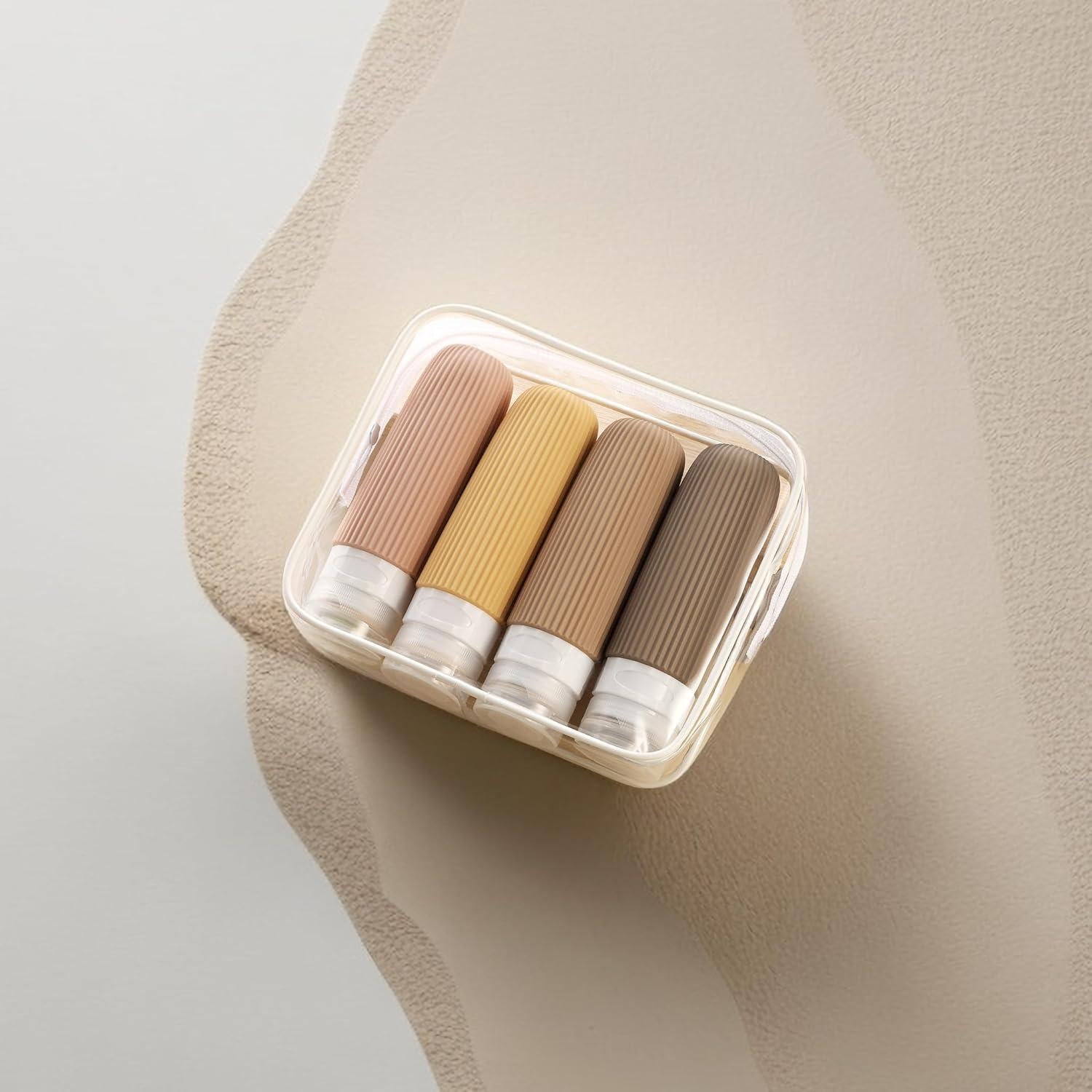 Botellas de Viaje Silicona Mrsdry 90ml Aprobadas por TSA