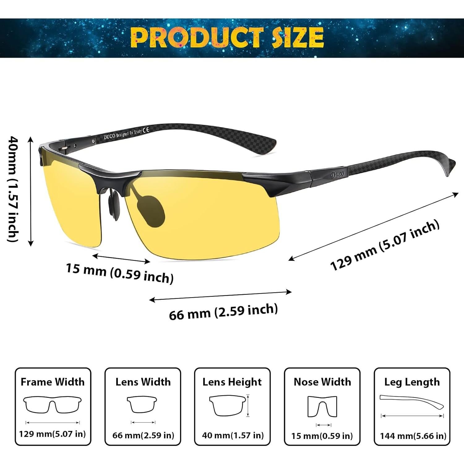 Gafas de Sol Deportivas DUCO DC8277 Polarizadas UV400