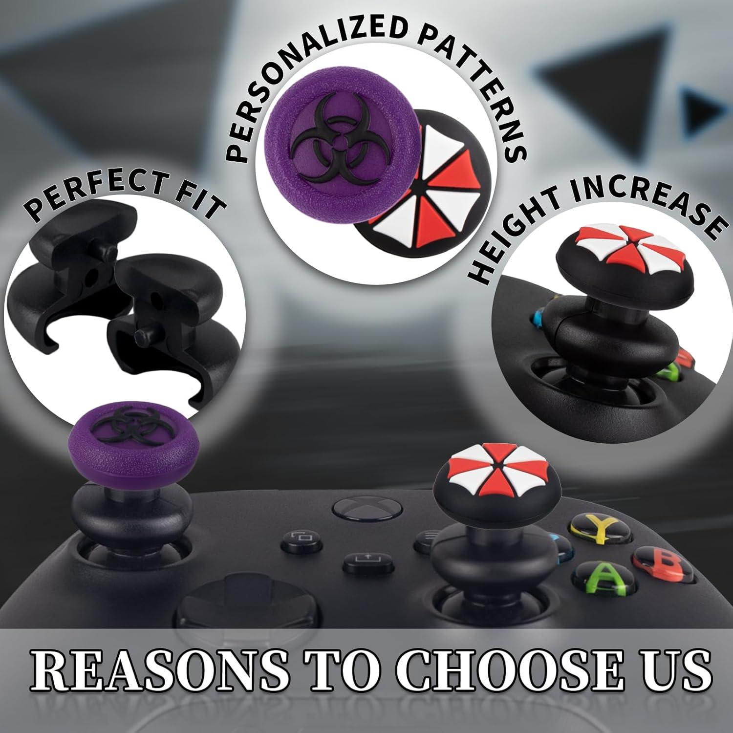 Extensores de Thumbstick y Grip de Pulgar PlayRealm para Xbox