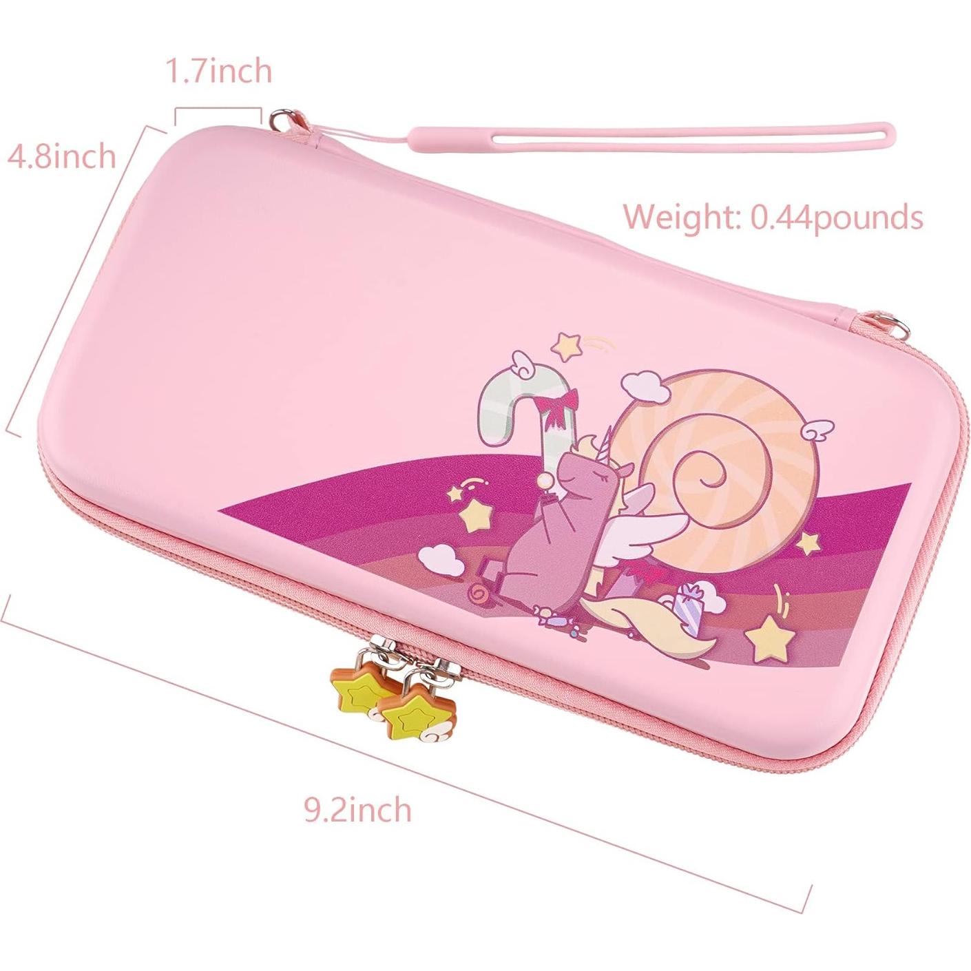 Funda de Transporte Dura eXtremeRate para Nintendo Switch Lite Rosa