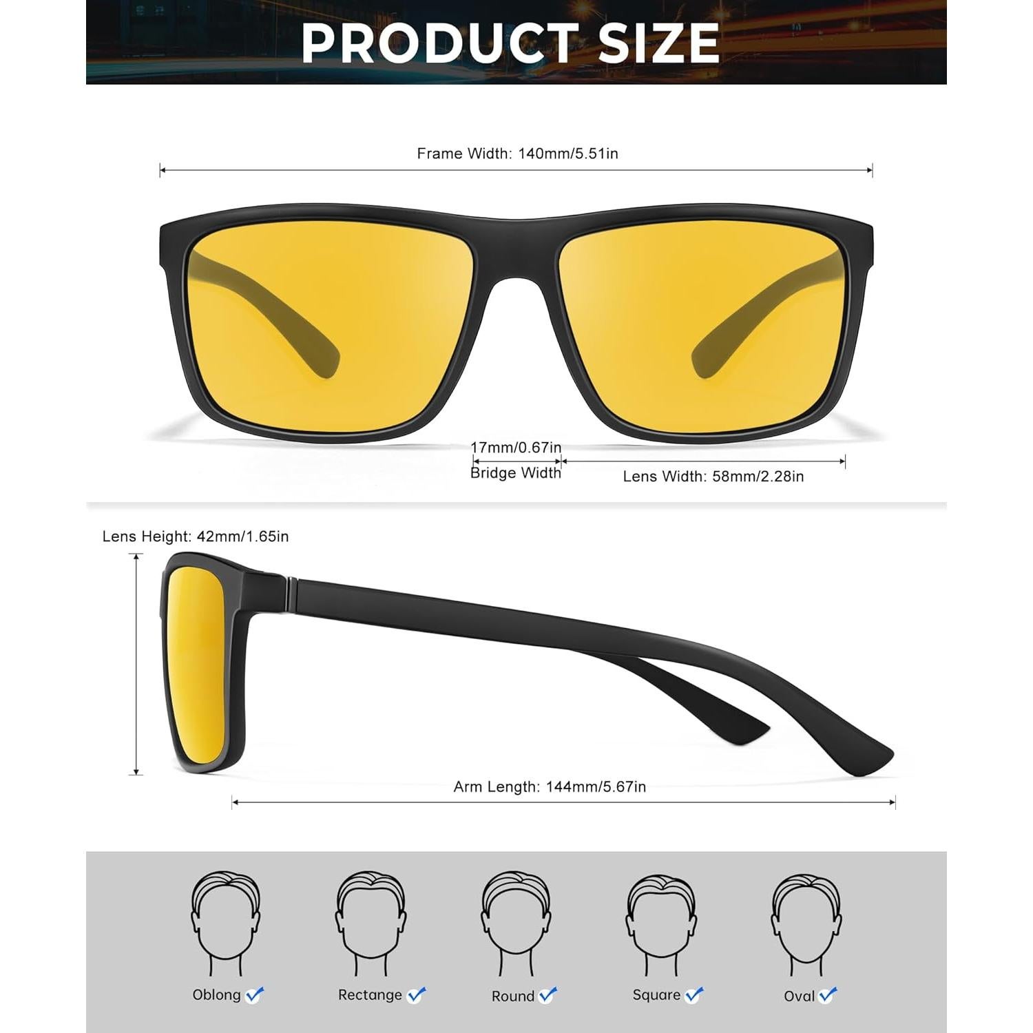 Gafas de sol polarizadas OUKEMAX UV400 unisex 3 paquetes