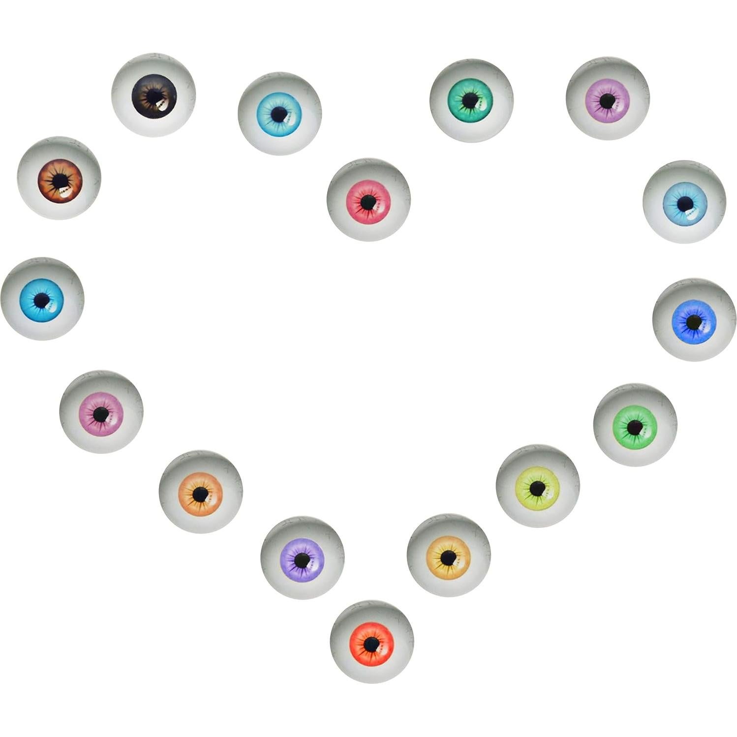 100PCS Ojos de Vidrio 6mm para Muñecas y Manualidades