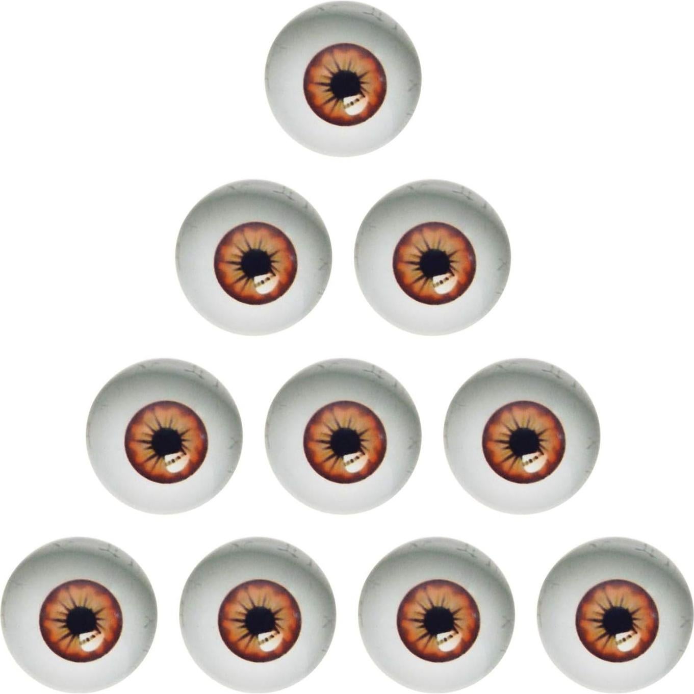 100PCS Ojos de Vidrio 6mm para Muñecas y Manualidades