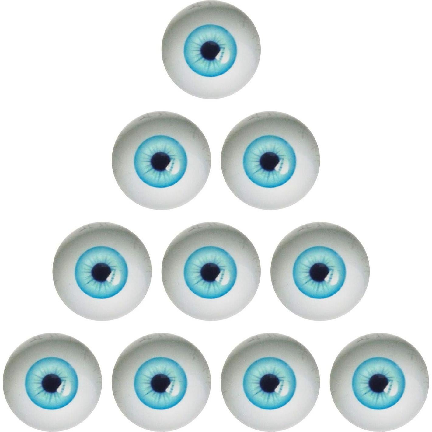 100PCS Ojos de Vidrio 6mm para Muñecas y Manualidades