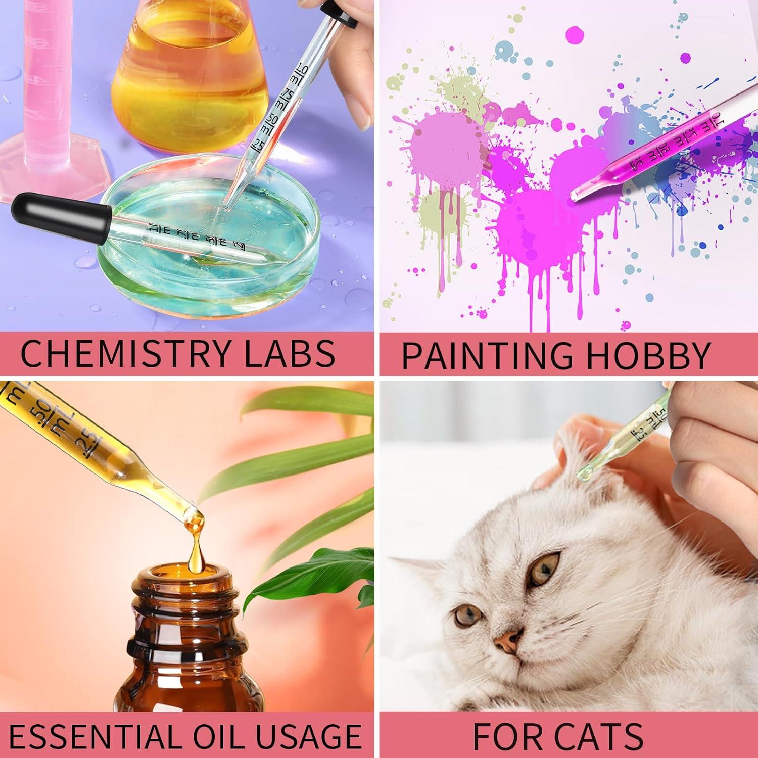 Cuentagotas de Vidrio Teenitor 20 Piezas 1 mL para Aceites