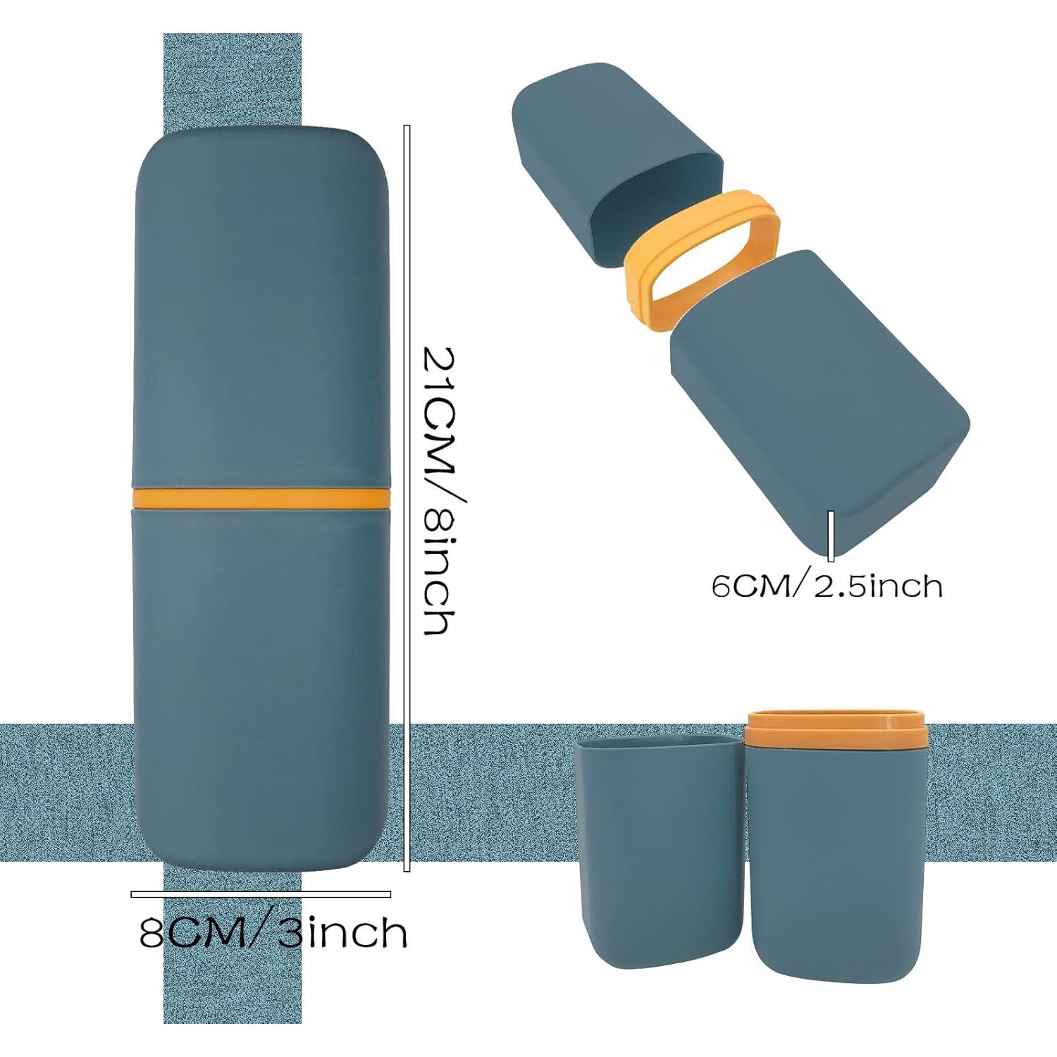 Estuche de Cepillo de Dientes SietDESEO Azul Marino 20x7.8cm