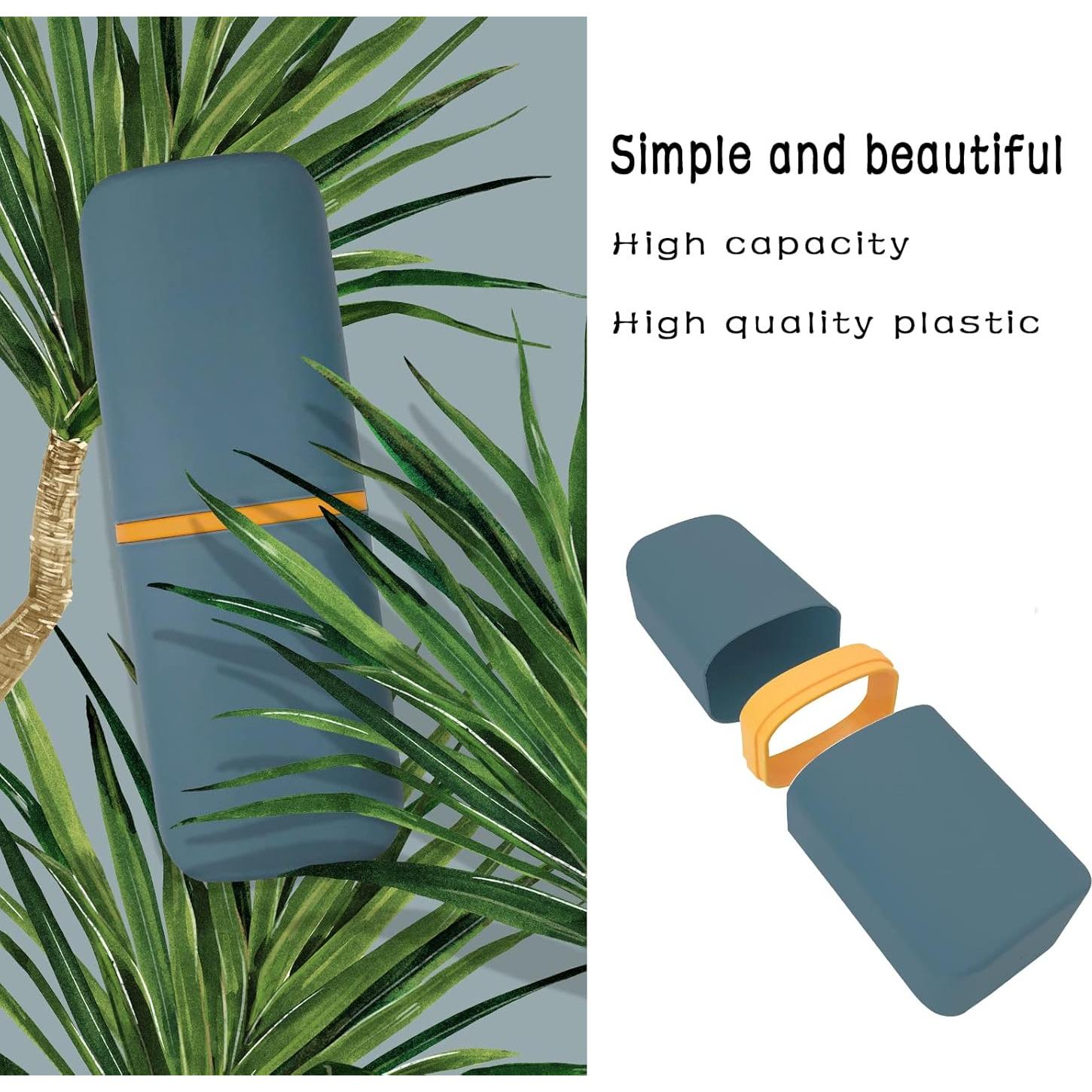 Estuche de Cepillo de Dientes SietDESEO Azul Marino 20x7.8cm