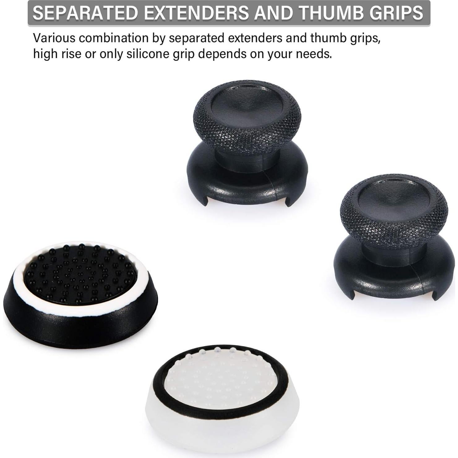 Extensores de Thumbstick y Cubierta de Silicona PlayRealm para Xbox