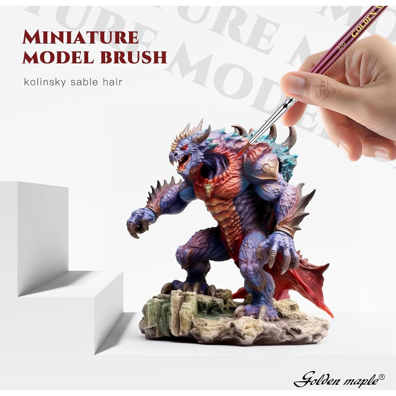 Pinceles de Pintura Kolinsky Sable Golden Maple 3/0 4/0 5/0