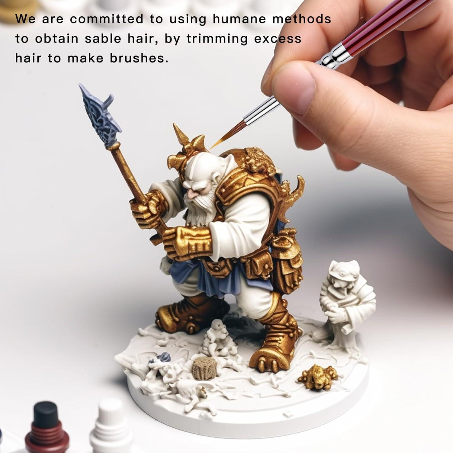 Pinceles de Pintura Kolinsky Sable Golden Maple 3/0 4/0 5/0