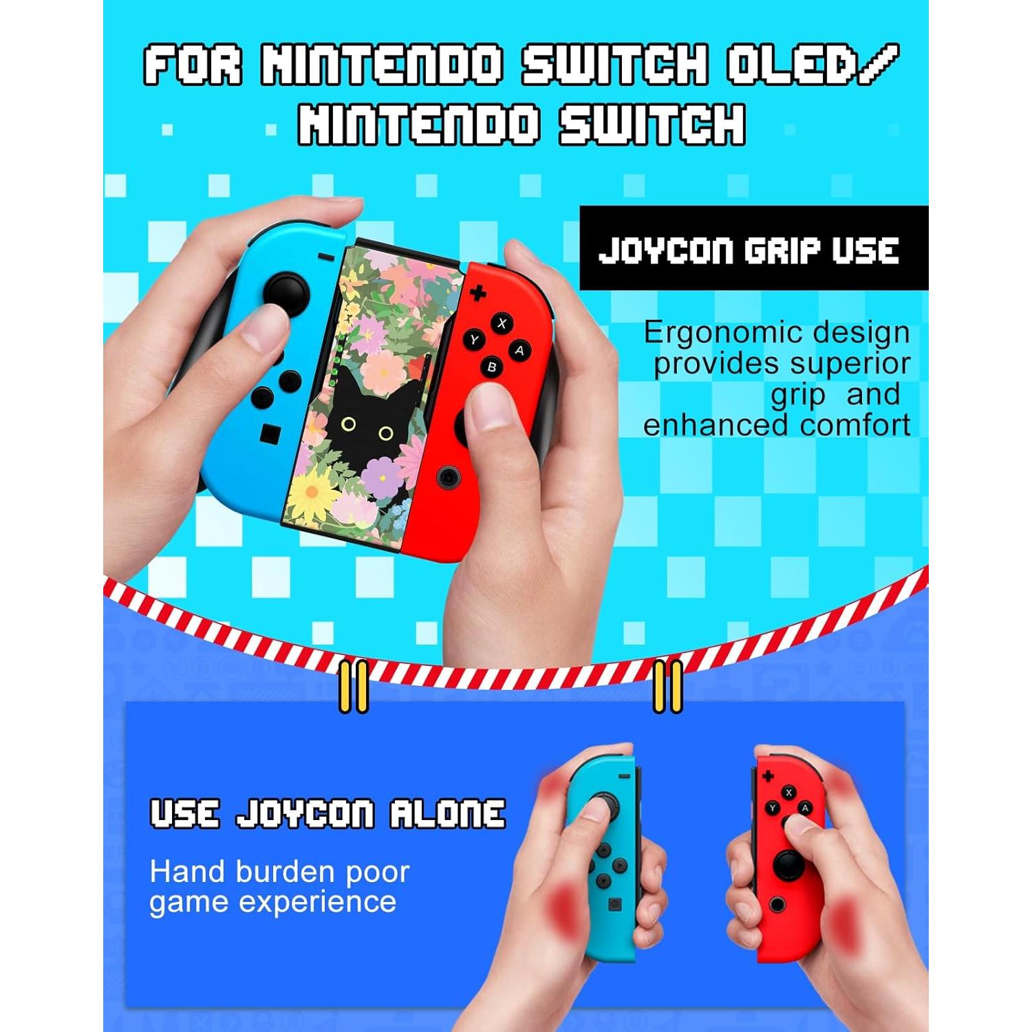 Agarre Joy-Con Lotadilo para Nintendo Switch - Diseño Gato