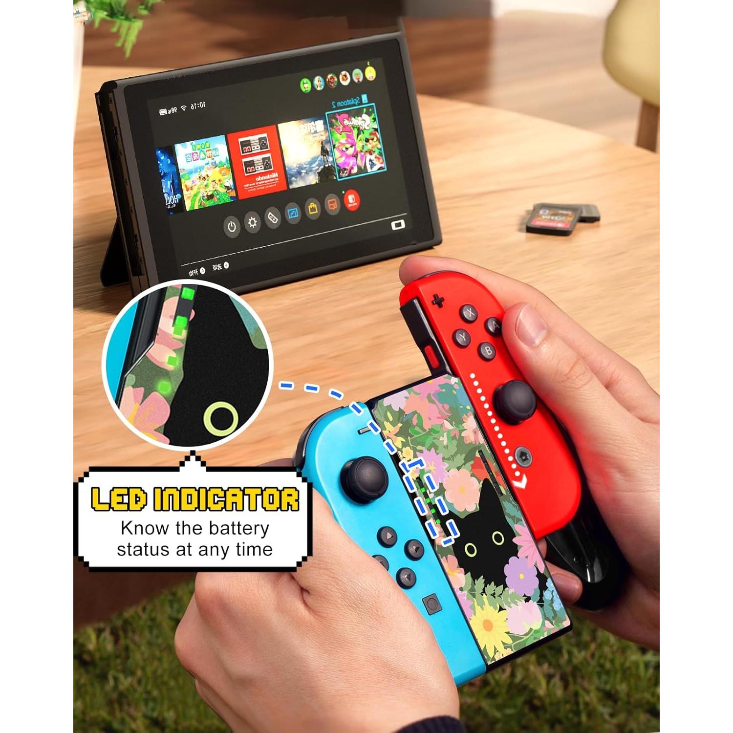 Agarre Joy-Con Lotadilo para Nintendo Switch - Diseño Gato