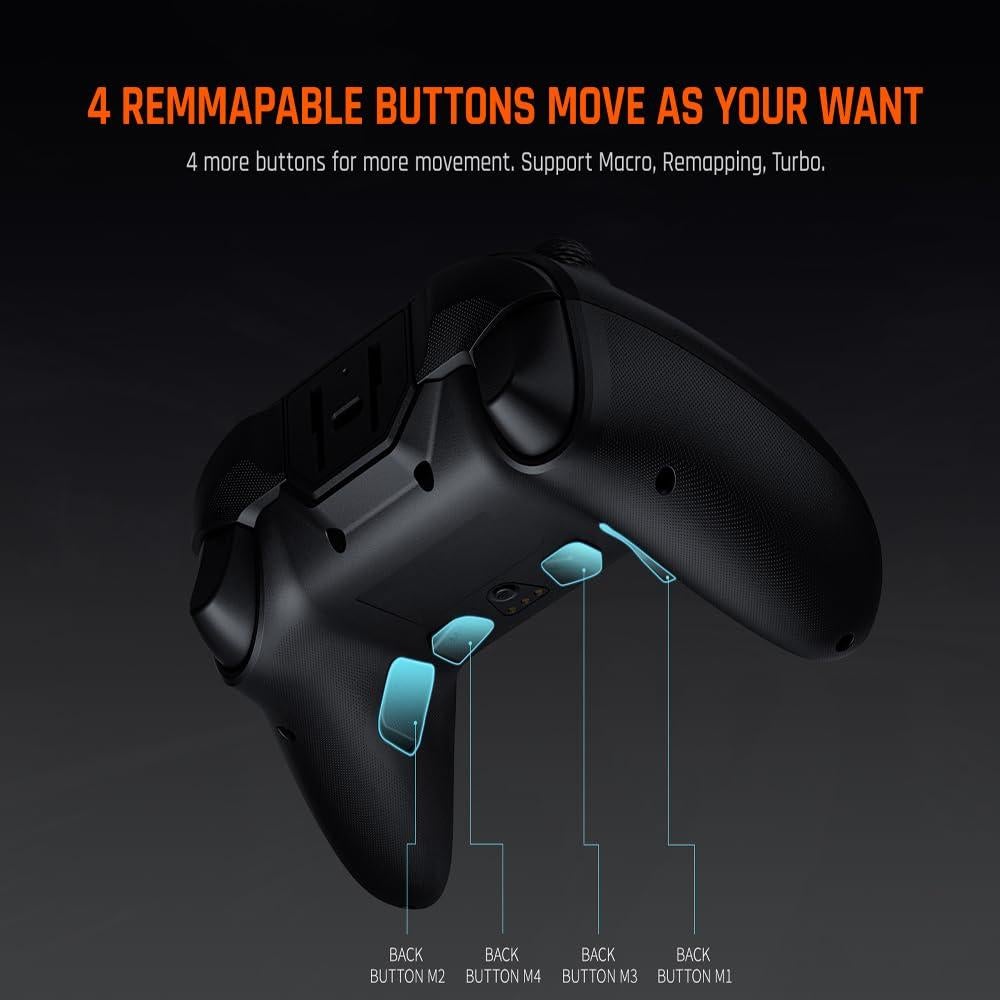 Controlador Inalámbrico BIGBIG WON Gale para PC y Switch - 4 Botones Personalizados