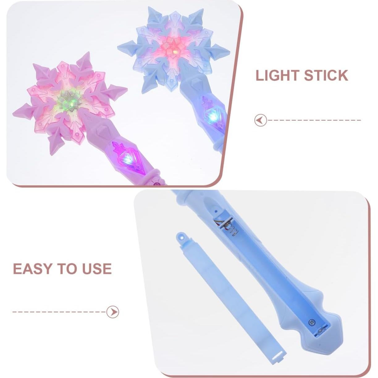 Varita Iluminada JOINPAYA 32 cm con Sonido para Fiestas