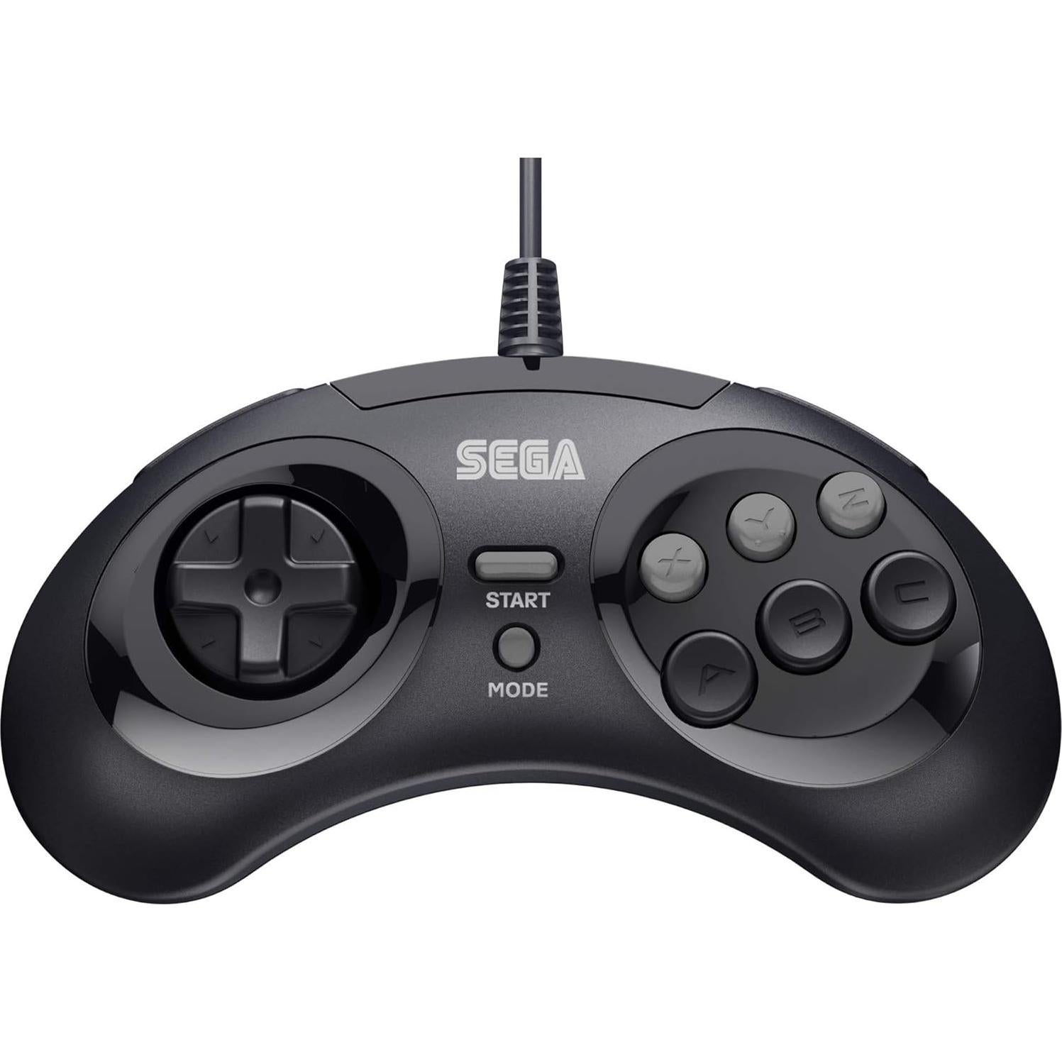 Controlador USB Retro-Bit SEGA Genesis 8 Botones Negro