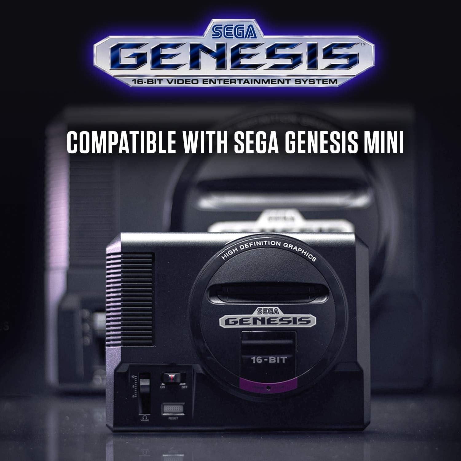 Controlador USB Retro-Bit SEGA Genesis 8 Botones Negro