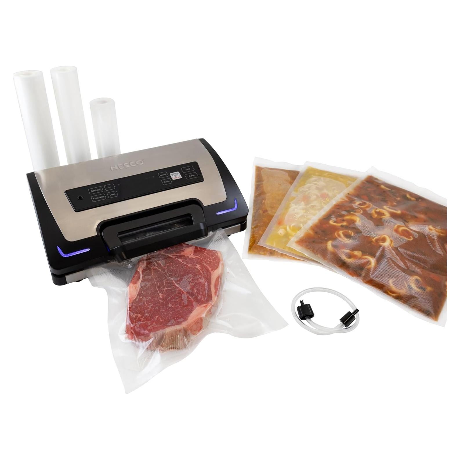 Sellador al Vacío NESCO VS-22LB con LiquidLock y Bolsas