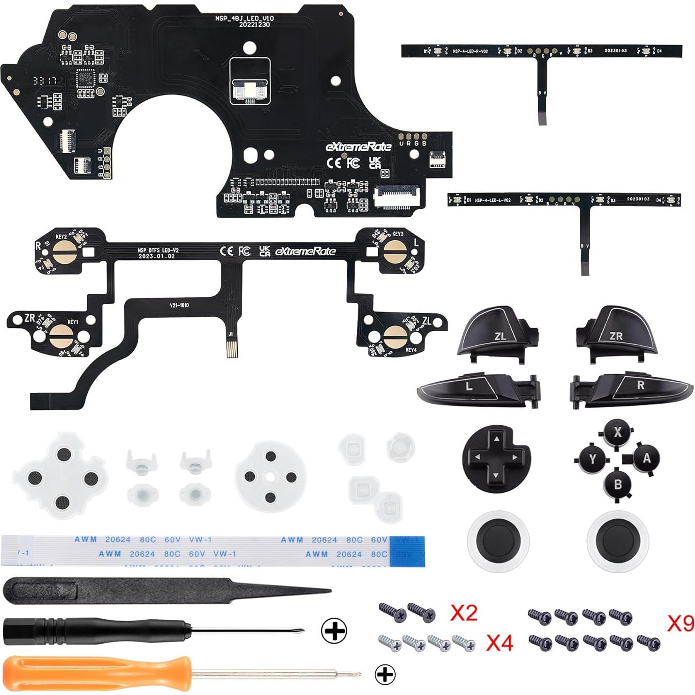 Kit LED DTFS V2 eXtremeRate para Controlador Pro Nintendo Switch