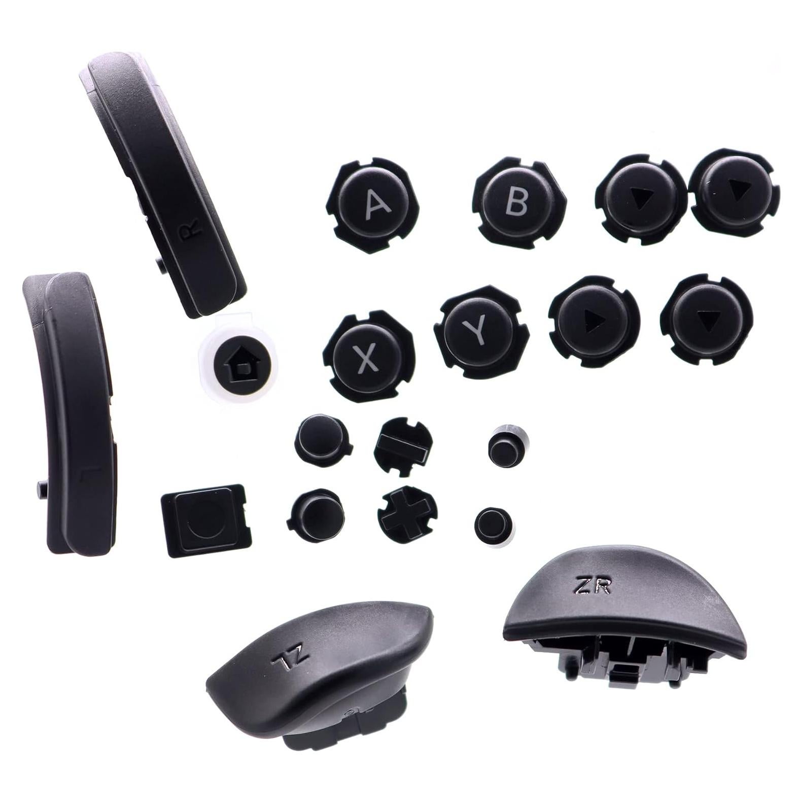 Conjunto de Botones Completos para Joy-Con Nintendo Switch - Negro