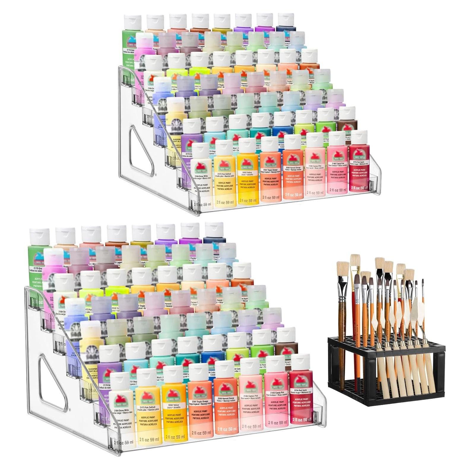 Organizador de Pintura YEXEXINM 7 Niveles con Soporte