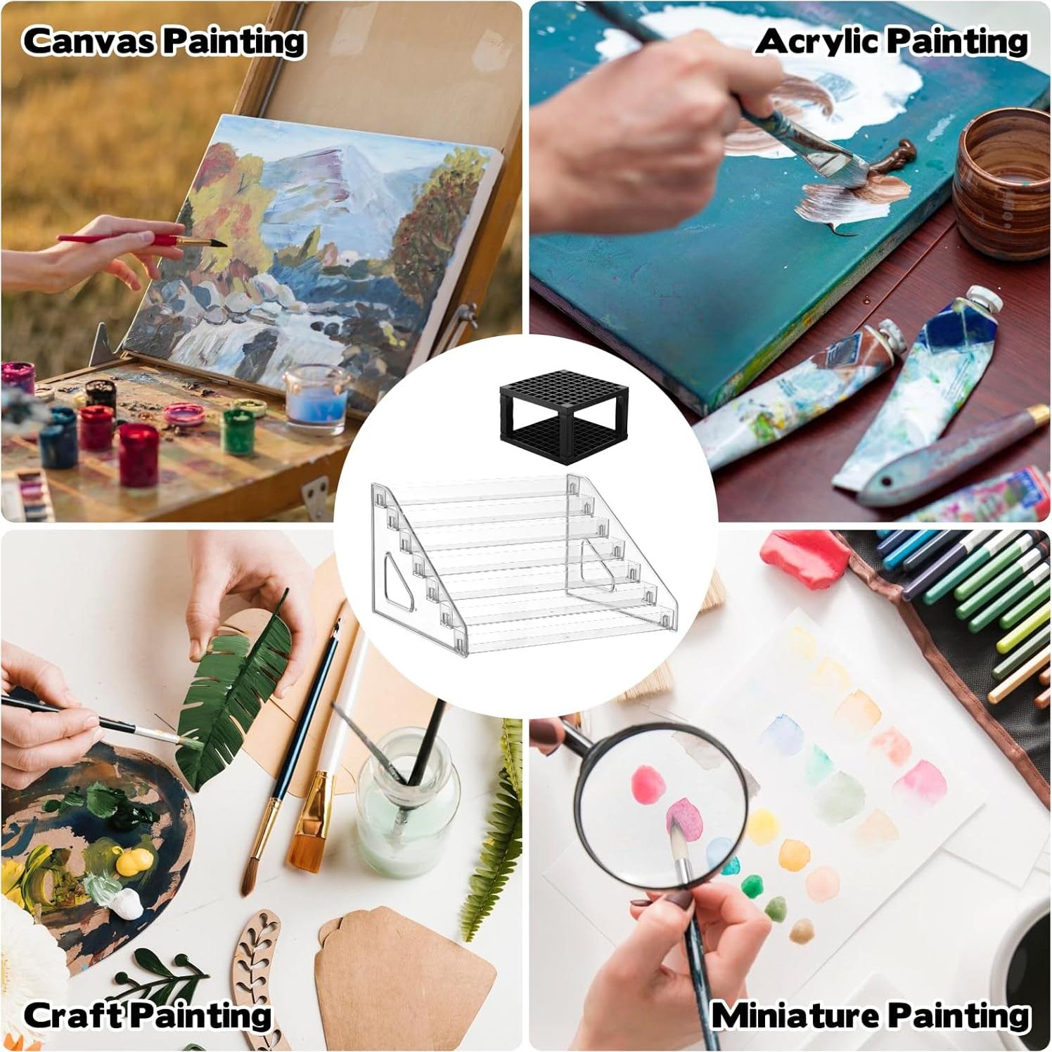 Organizador de Pintura YEXEXINM 7 Niveles con Soporte