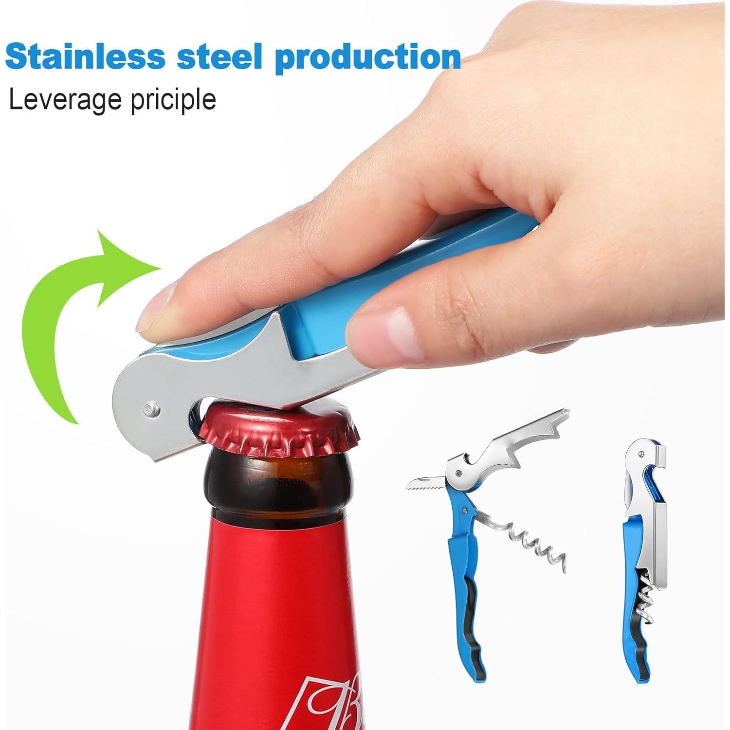 40 Abrebotellas de Vino Honoson 3 en 1 Colores Variados