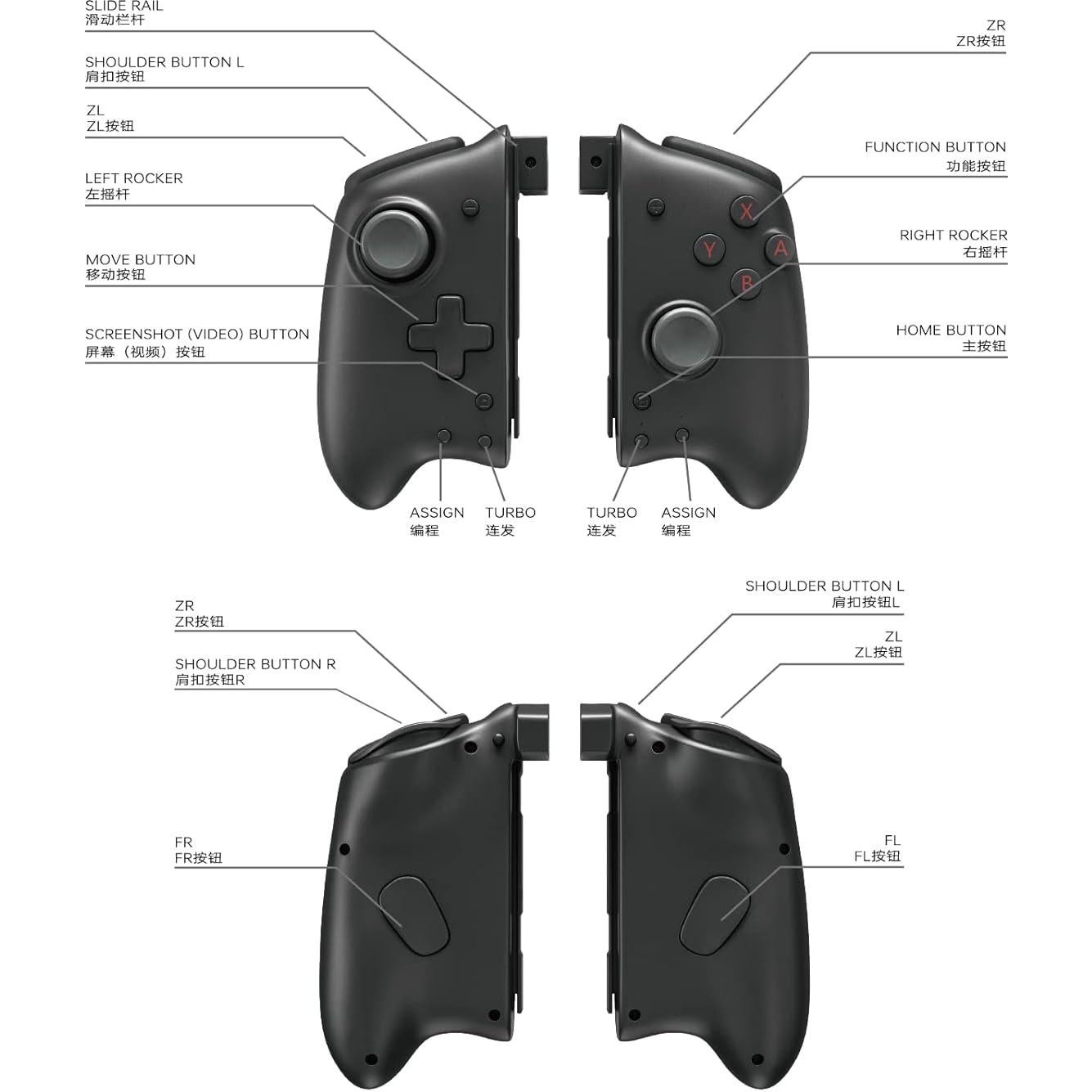 Controlador Joypad Inalámbrico COIORVIS para Switch y iOS16