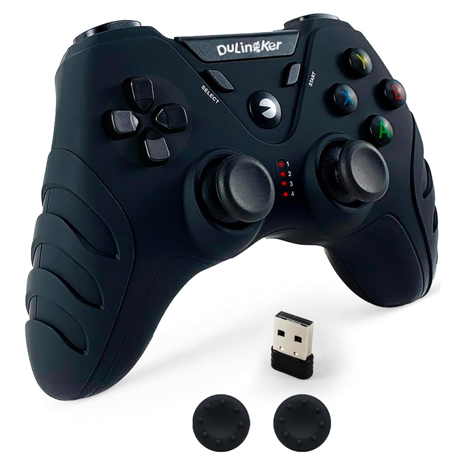 Controlador Inalámbrico DuLingKer para PC y PS3, Joystick con Vibración Doble y Efecto Hall