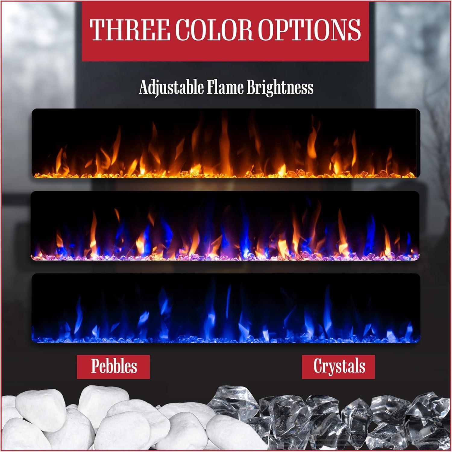 Chimenea Eléctrica Northwest 127 cm con Bluetooth y Control Remoto