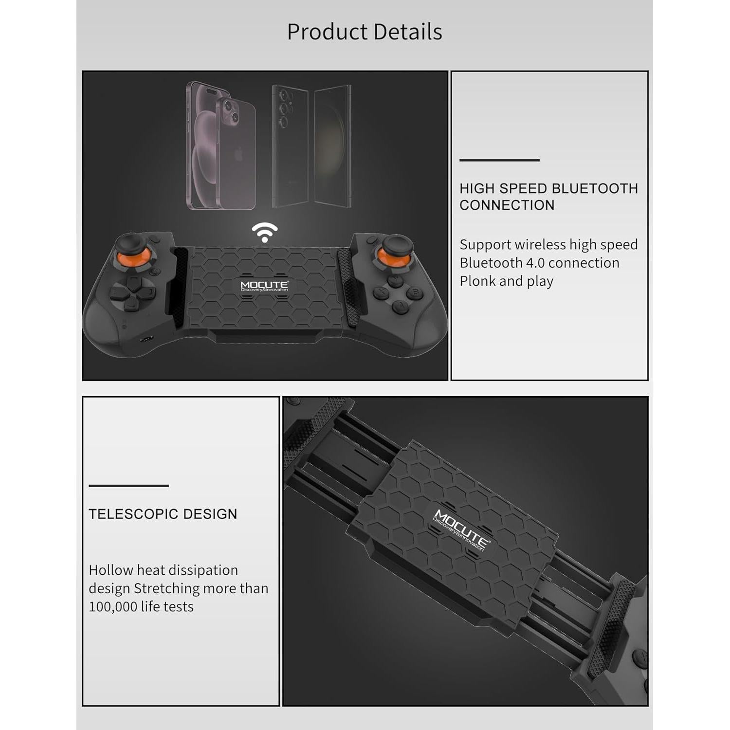 Controlador de Juego Móvil Joso JS-1 para iPhone y Android