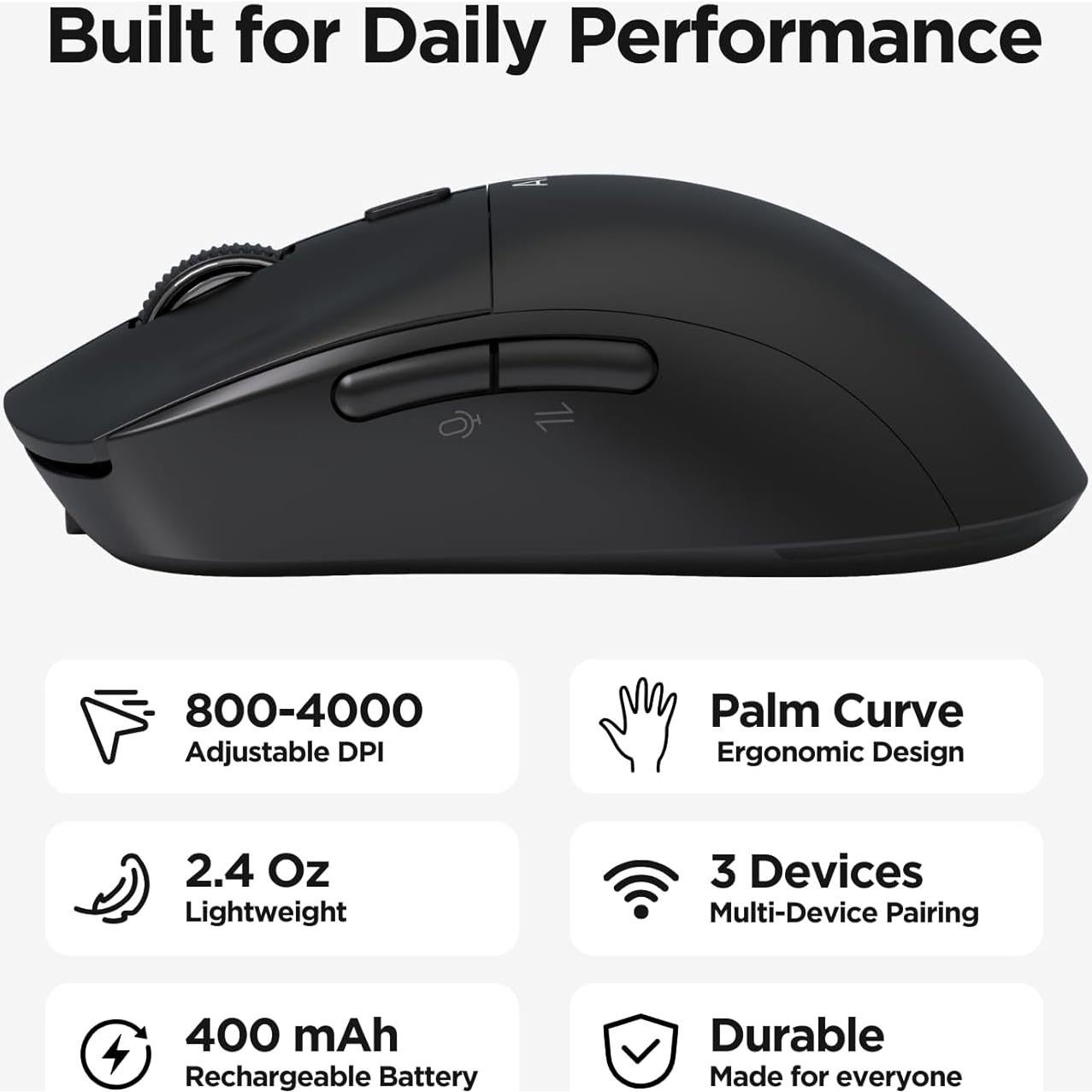 Ratón AI Virtusx Jethro V1 - Grabadora de Voz y Escritura por Voz