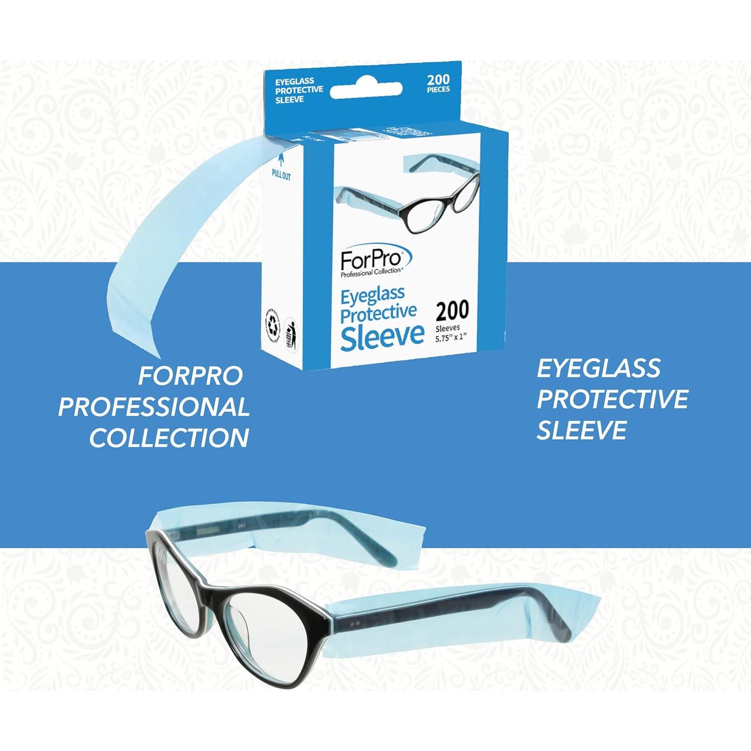 Fundas Protectores para Gafas ForPro 200 Unidades 14,61x2,54cm