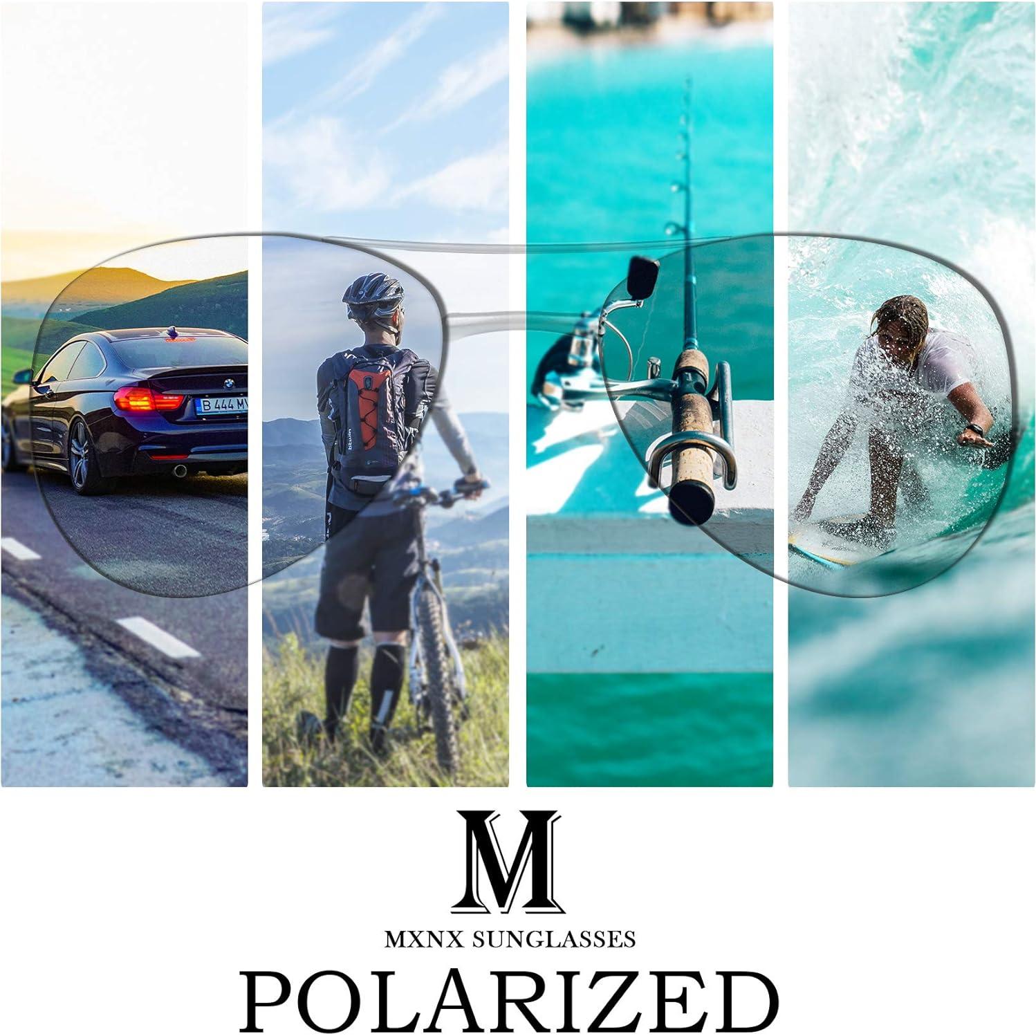 Gafas de Sol Aviador MXNX Polarizadas UV400 Unisex