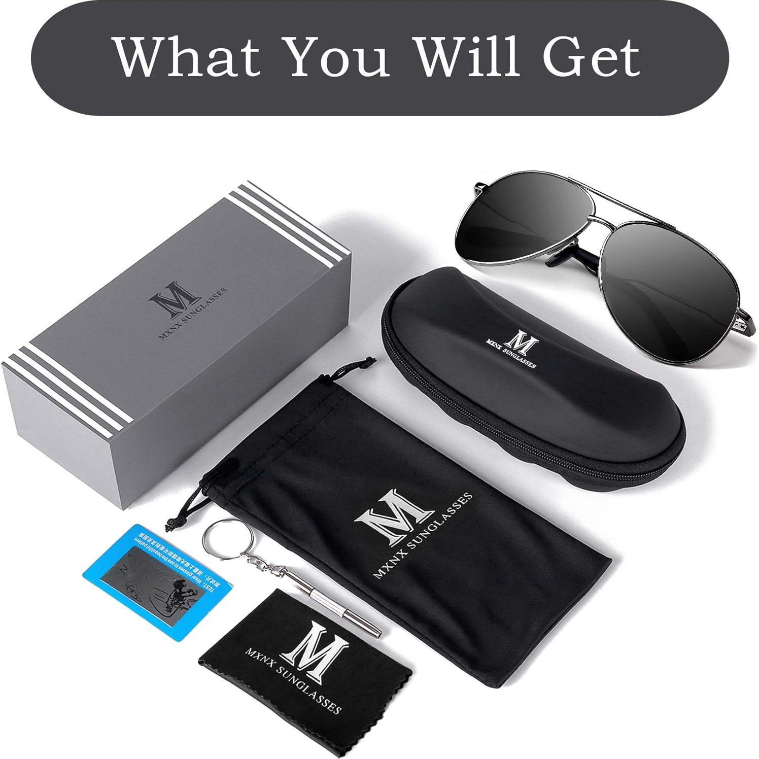 Gafas de Sol Aviador MXNX Polarizadas UV400 Unisex