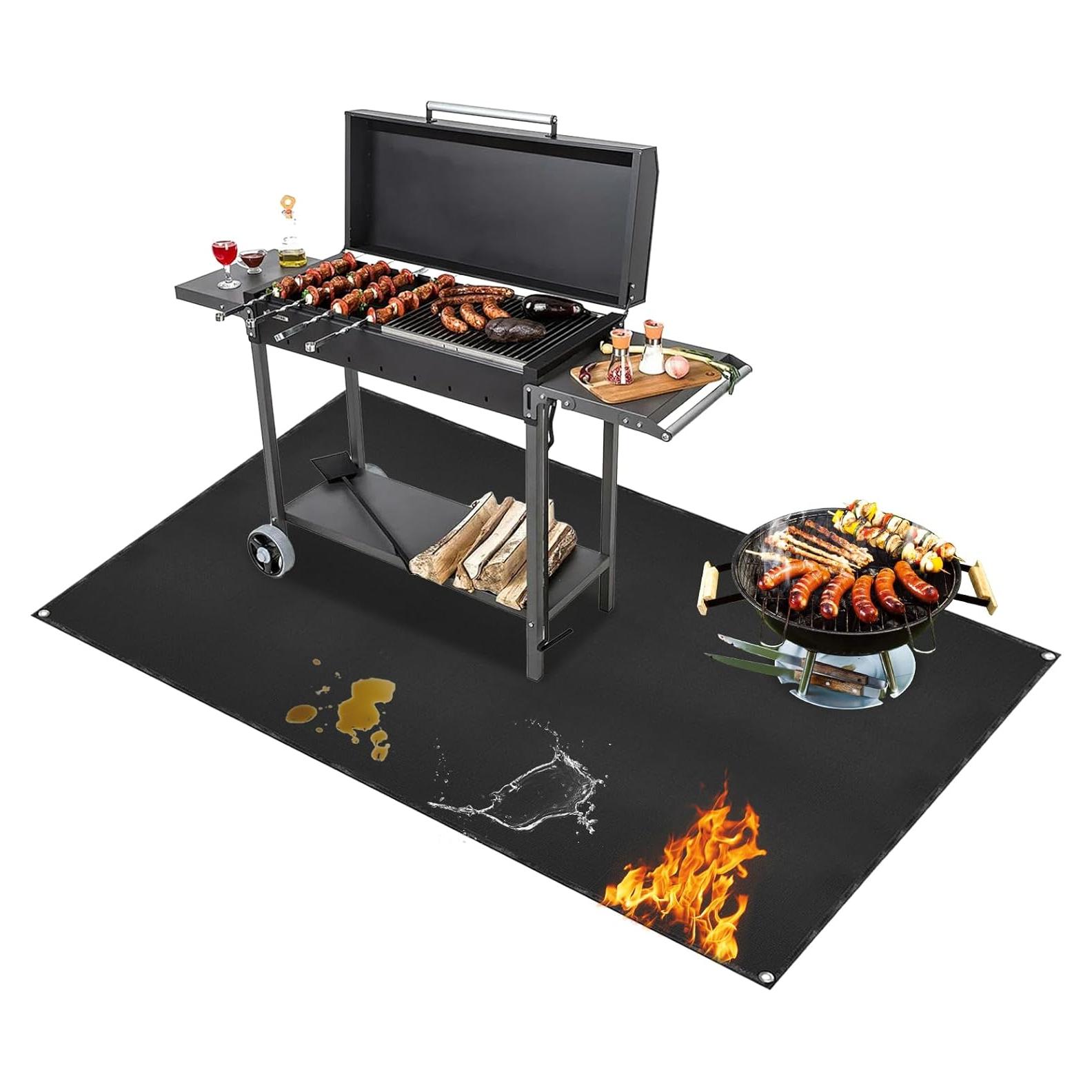 Alfombrilla para Parrilla SONGC 228,6x121,9cm Resistente al Calor