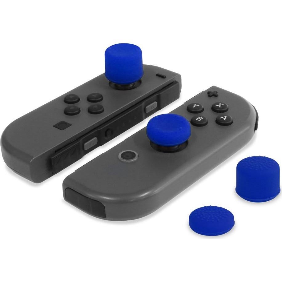Grips de Silicona Hyperkin para Joy-Con Azul Neo - 8 Piezas