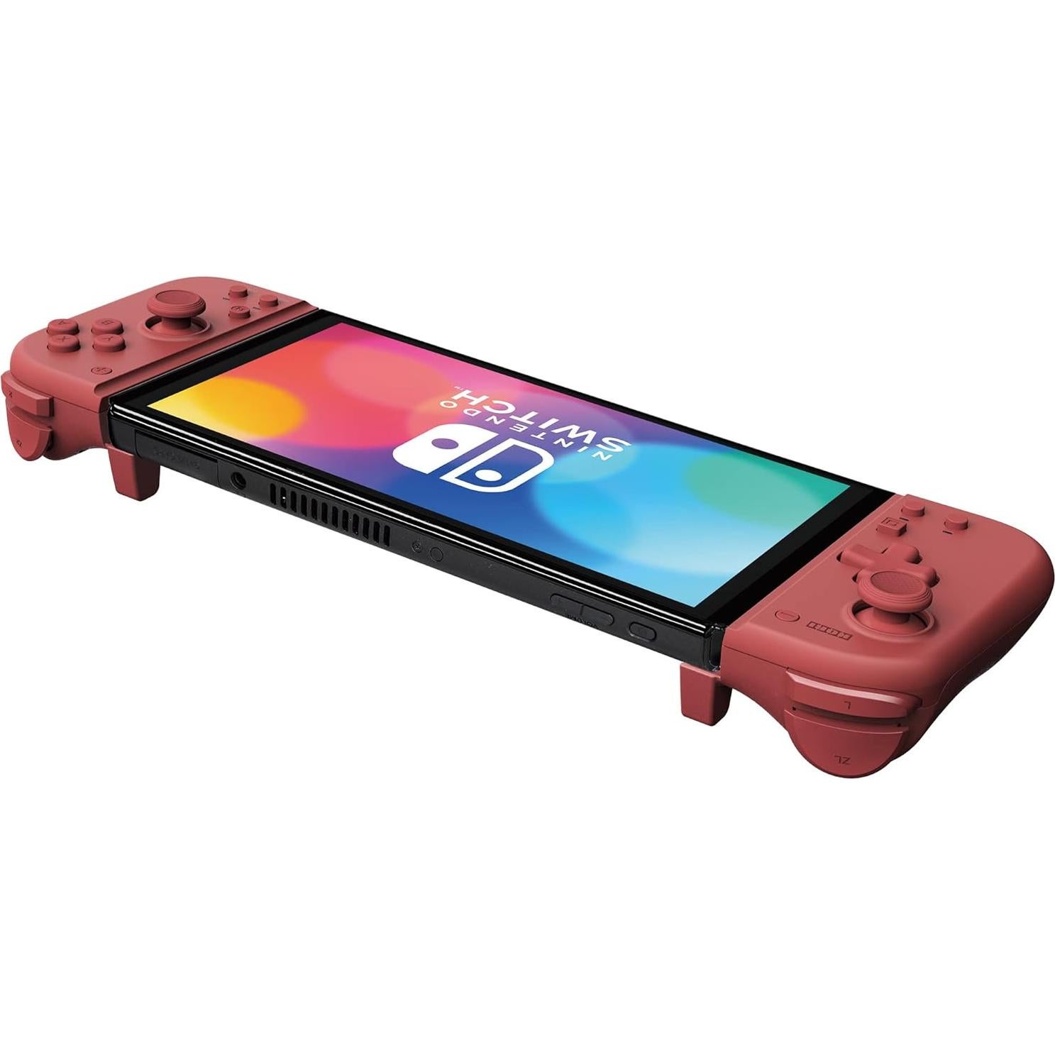 Controlador Ergonómico HORI Split Pad Compact para Nintendo Switch - Rojo Albaricoque