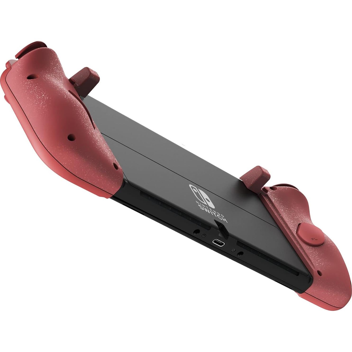 Controlador Ergonómico HORI Split Pad Compact para Nintendo Switch - Rojo Albaricoque