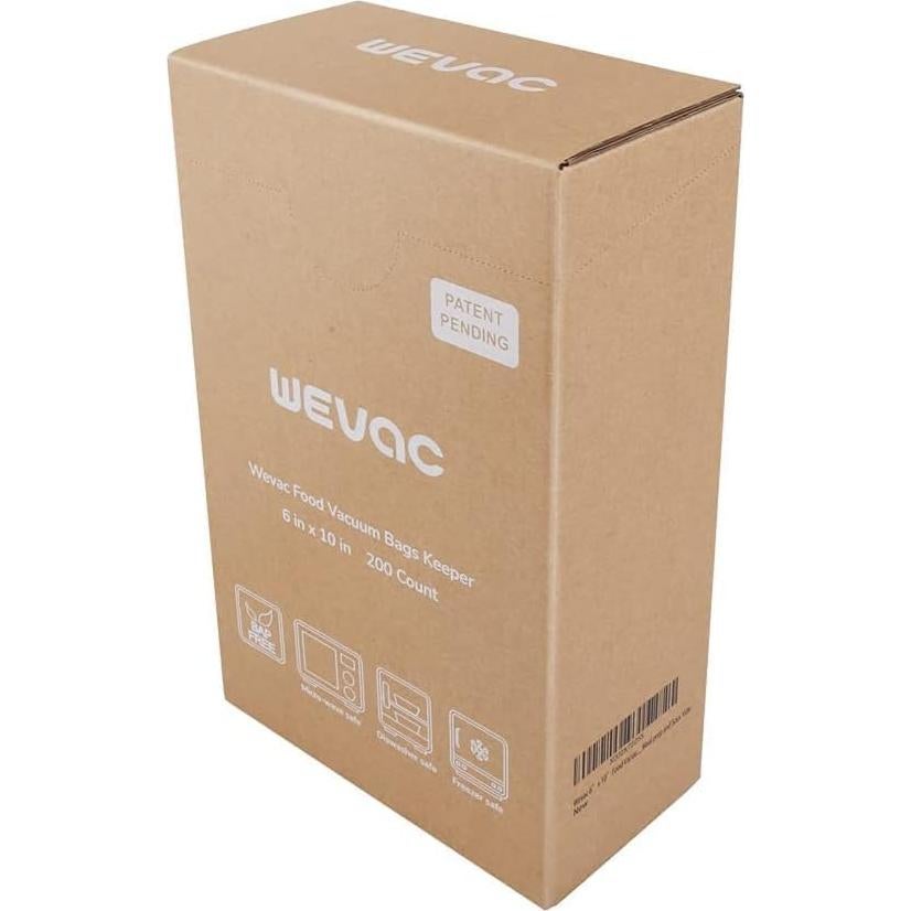 Bolsas al Vacío Wevac 200 Cuento 15x25 cm Libre de BPA