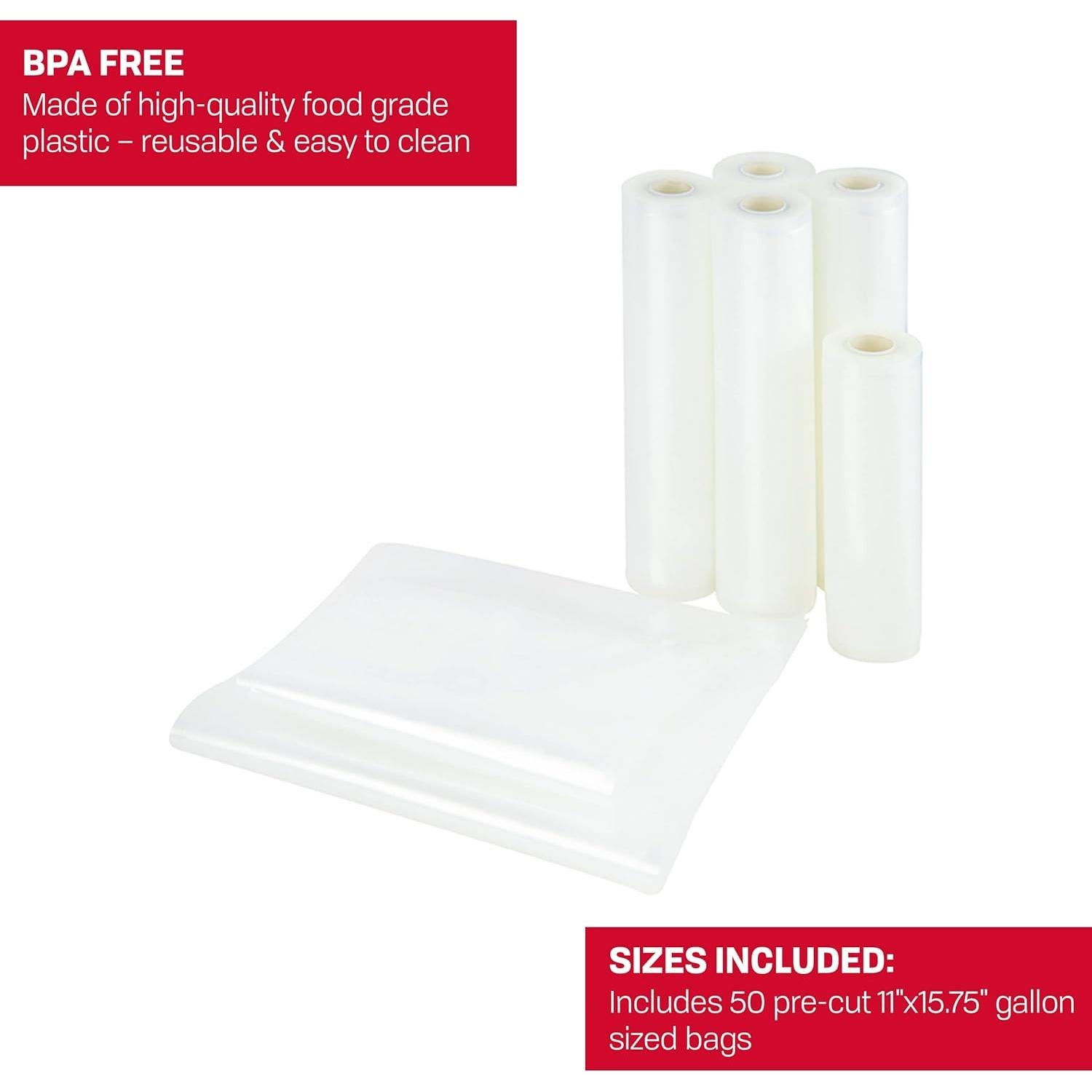 Bolsas de Sellado al Vacío NESCO VS-07V, Combo Variado