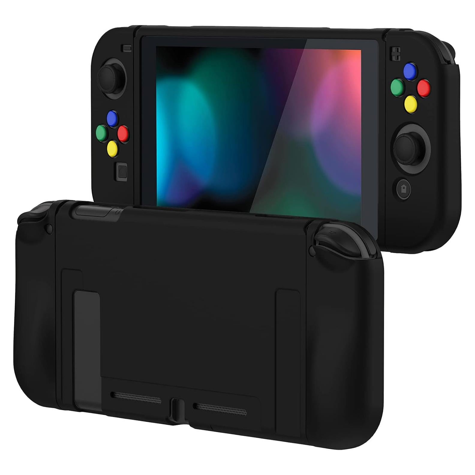 Funda Protectora PlayVital para Nintendo Switch - TPU Slim Negra