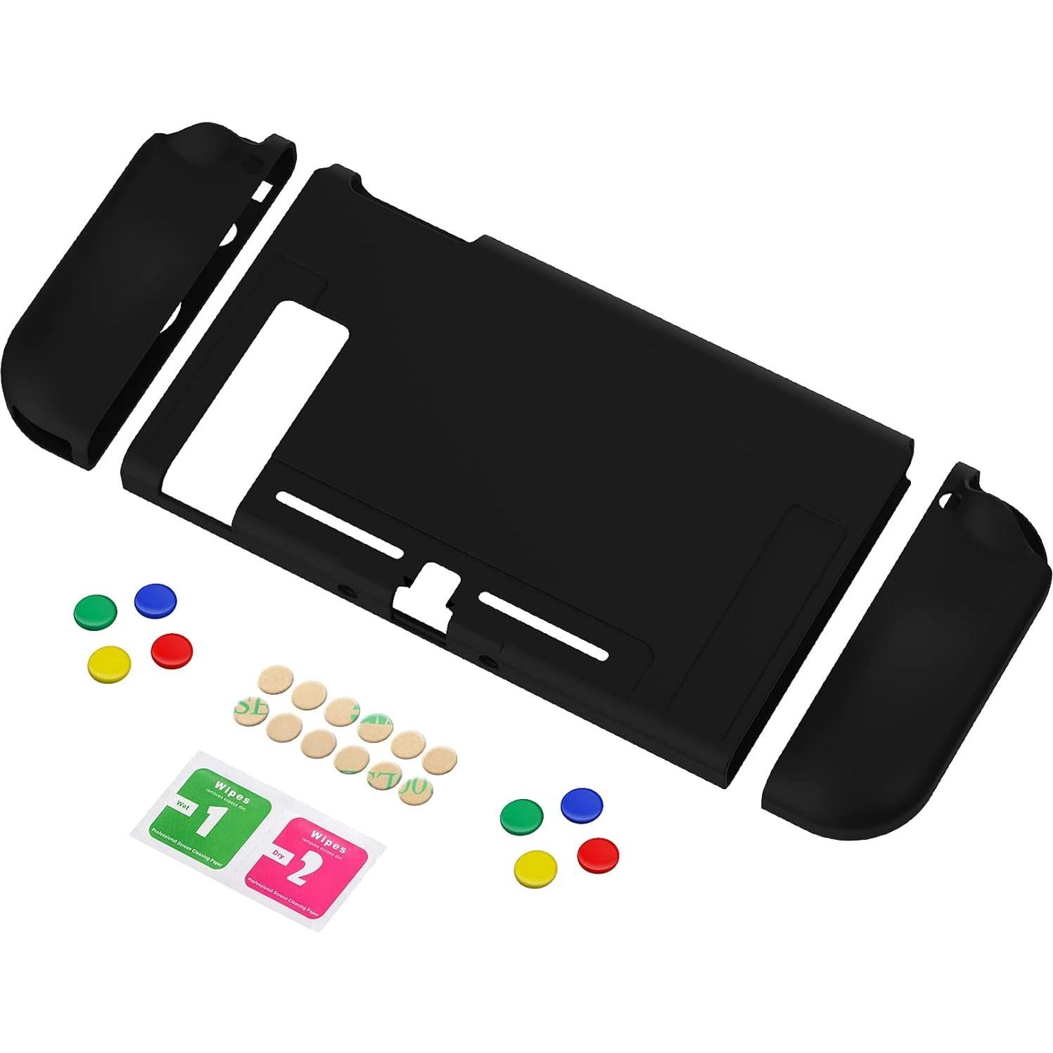 Funda Protectora PlayVital para Nintendo Switch - TPU Slim Negra