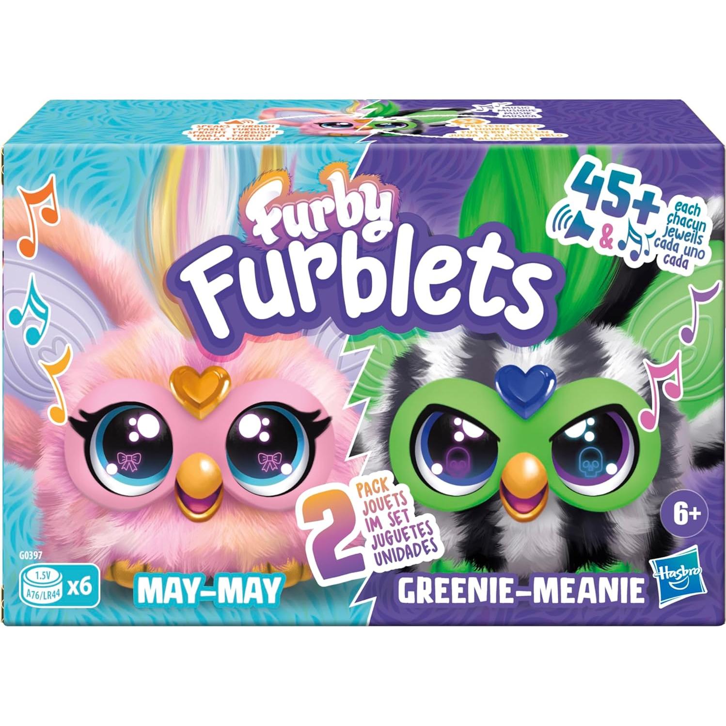 Furby Furblets Paquete de 2 - May-May y Greenie-Meanie