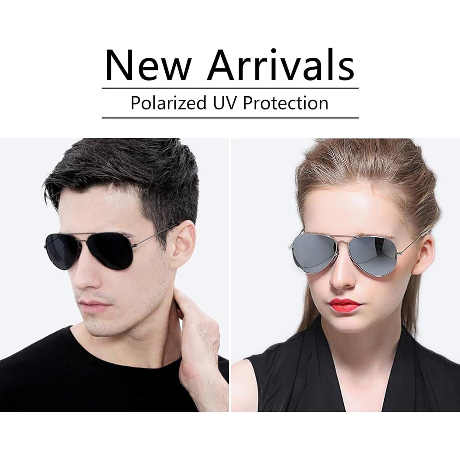 Gafas de sol polarizadas Ziwanule unisex de metal