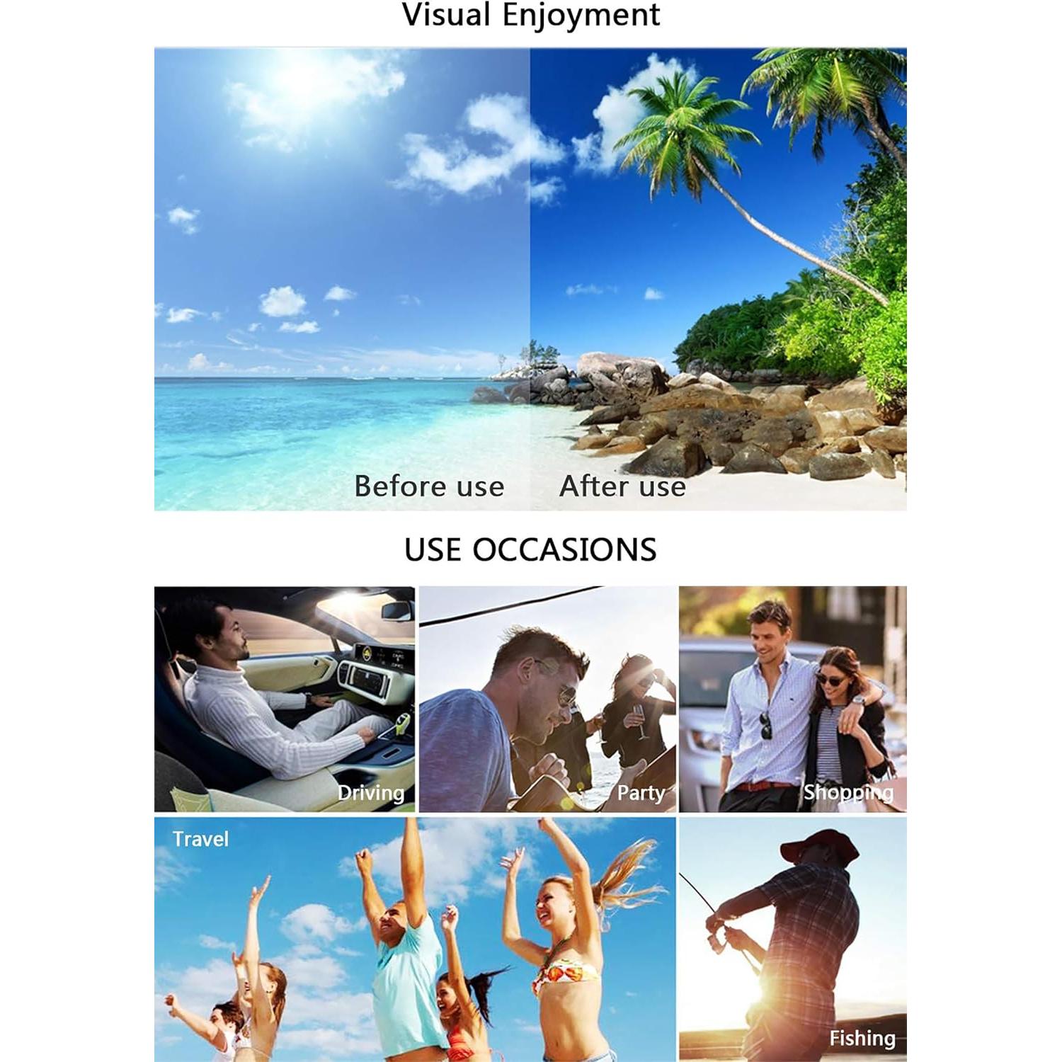 Gafas de sol polarizadas Ziwanule unisex de metal