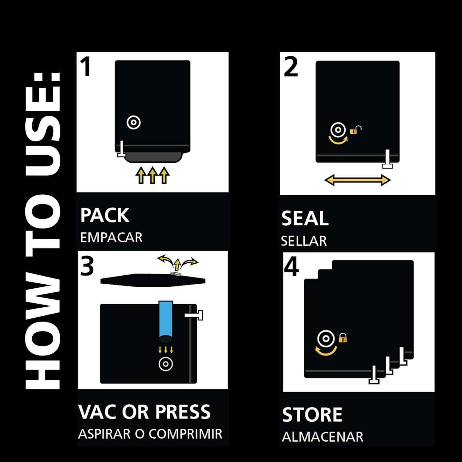 Bolsas de Almacenamiento al Vacío Hefty MAX 3 Jumbo 76x91 cm