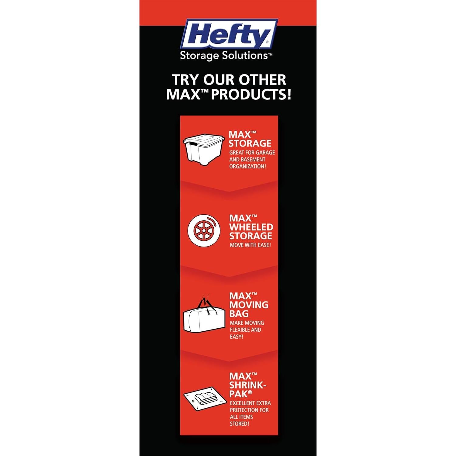 Bolsas de Almacenamiento al Vacío Hefty MAX 3 Jumbo 76x91 cm