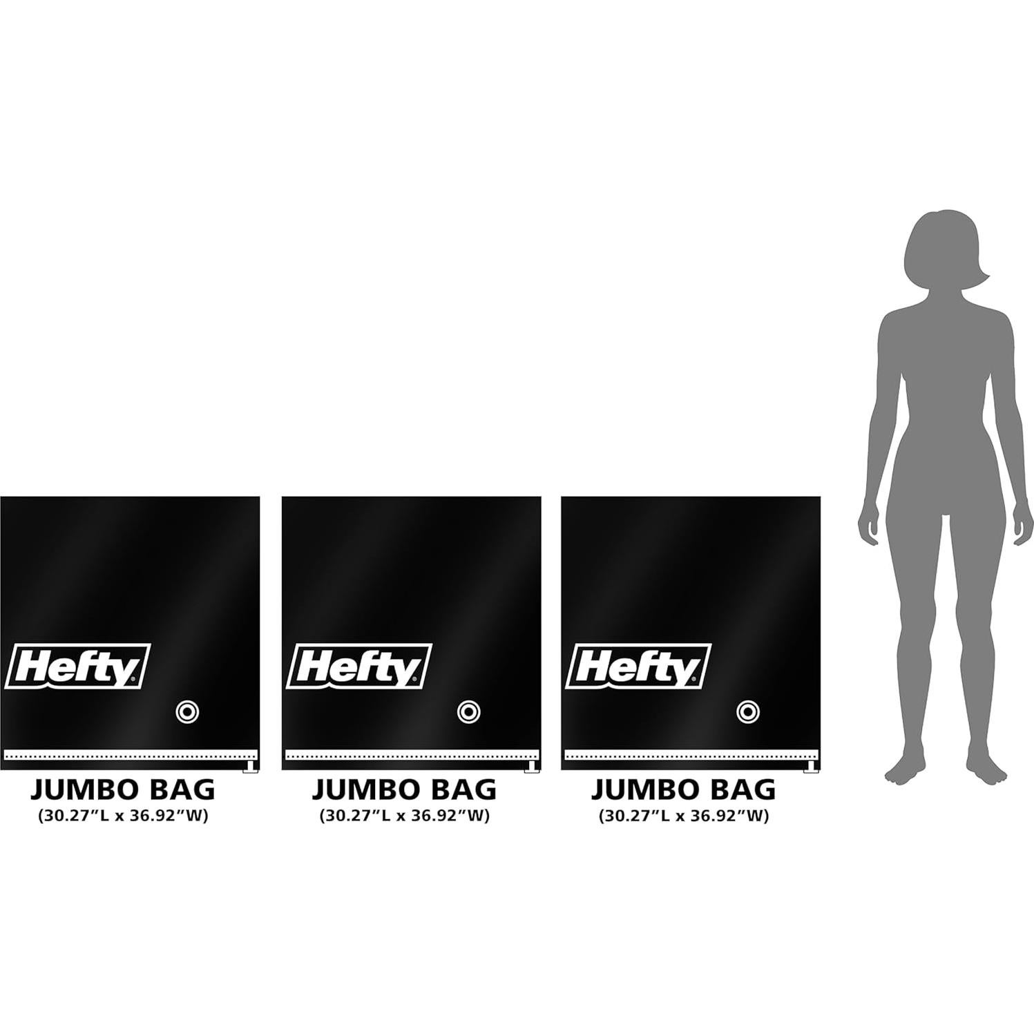 Bolsas de Almacenamiento al Vacío Hefty MAX 3 Jumbo 76x91 cm