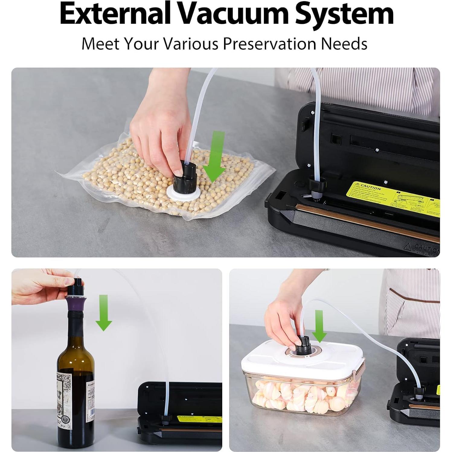 Máquina de Sellado al Vacío Beelicious Pro 80kPa 8-en-1